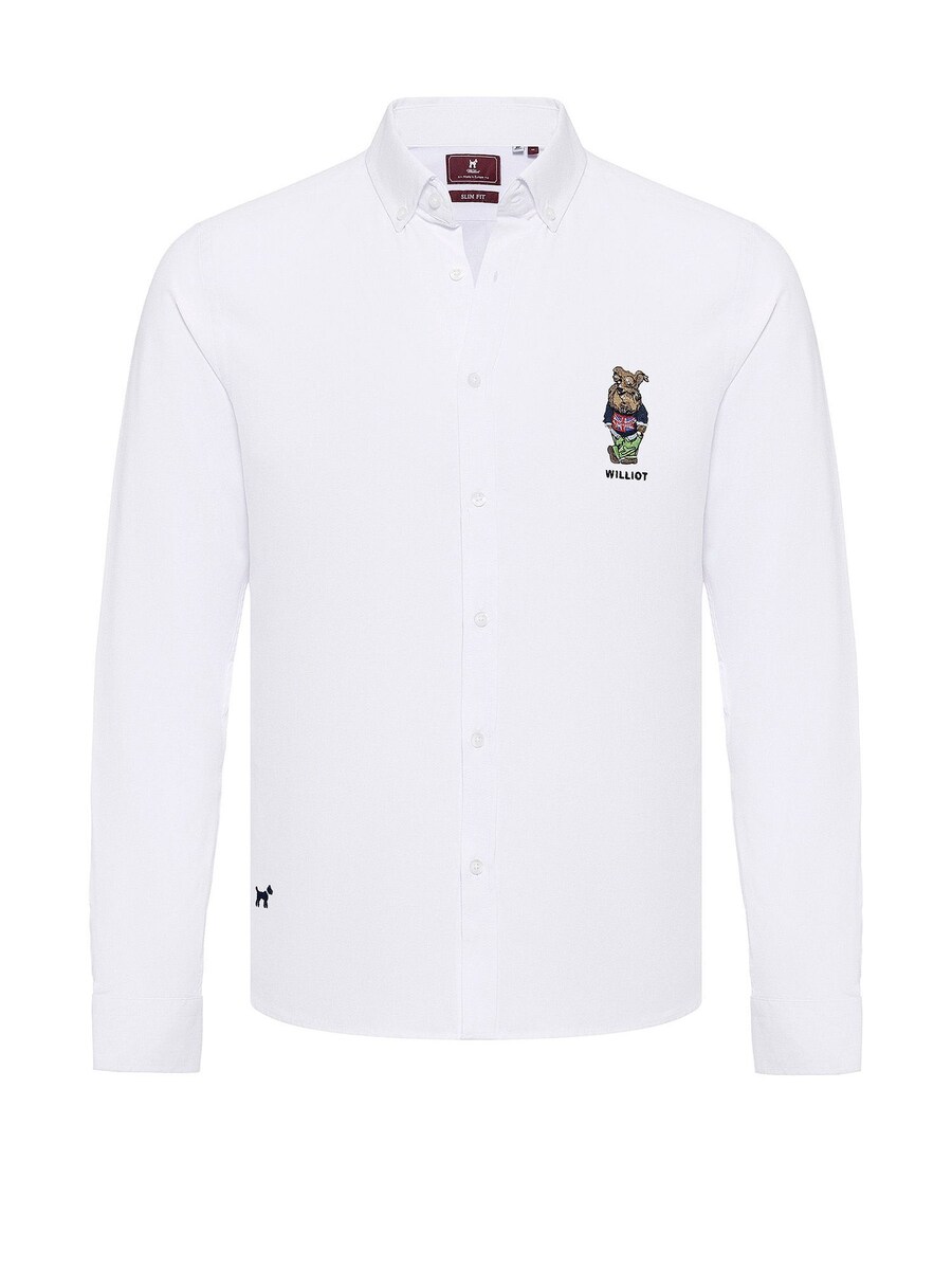 

Рубашка Slim Fit на пуговицах Williot Facundo, белый