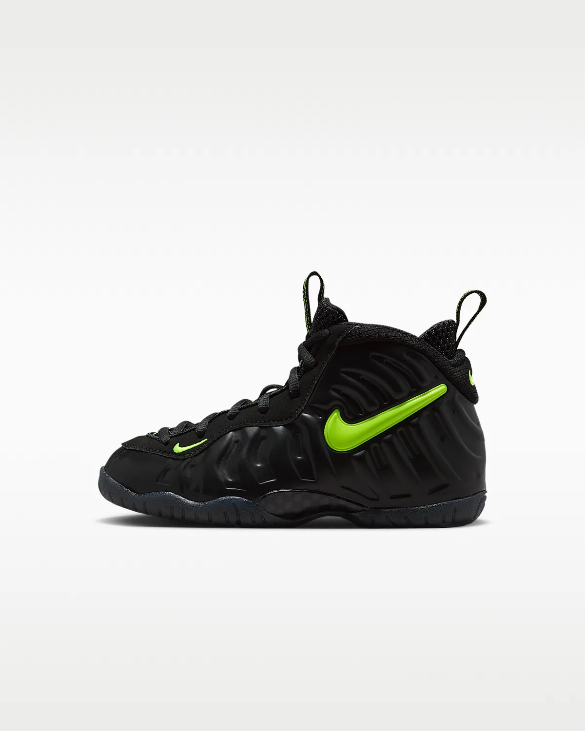 Кроссовки Nike Little Posite Pro для малышей, Black/Voltage Yellow