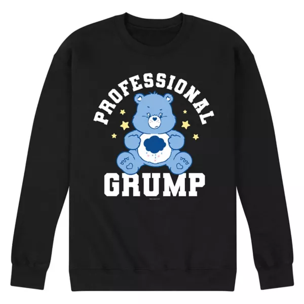 

Мужская флисовая толстовка Care Bears Professional Grump Licensed Character, черный
