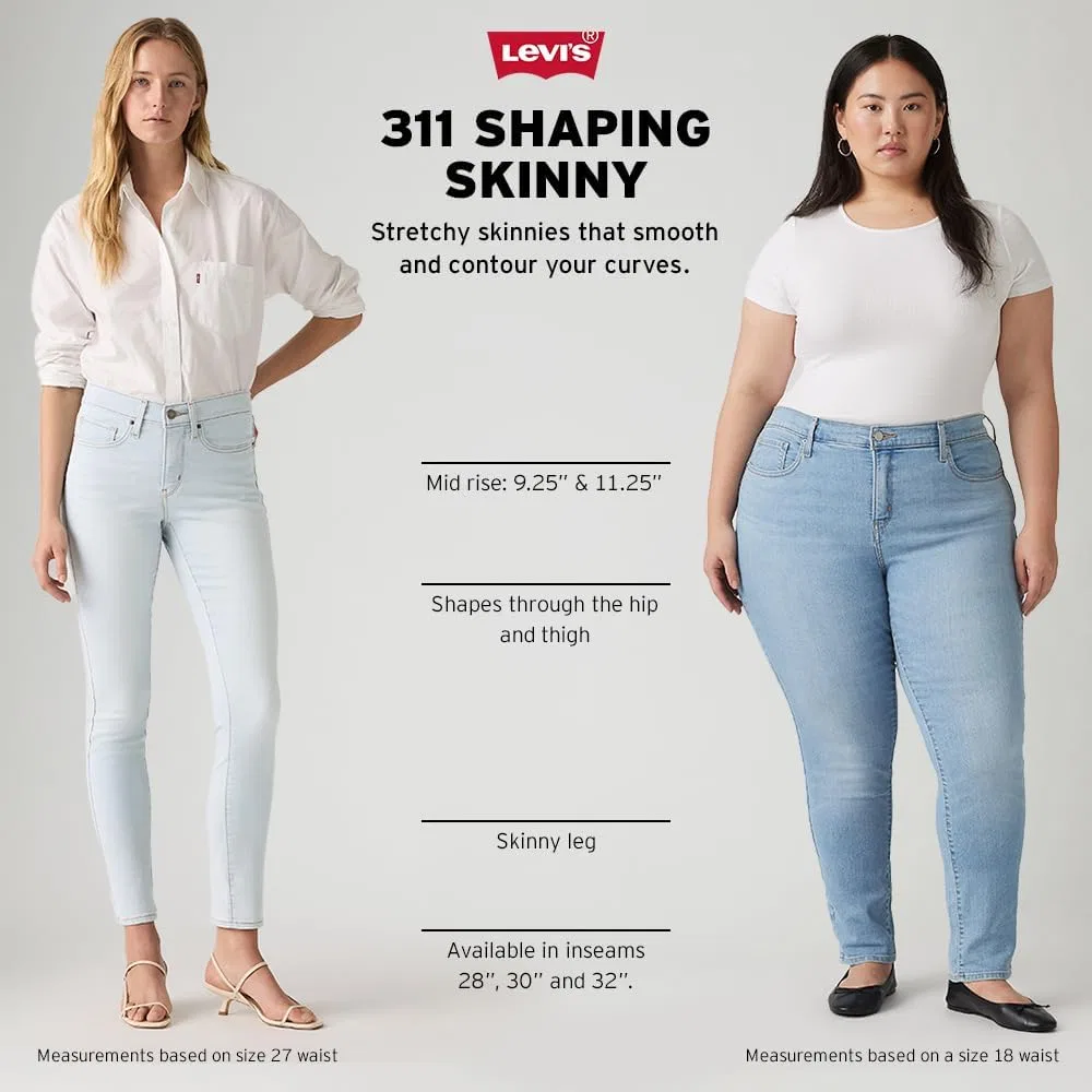 Джинсы, shaping skinny, Levi's, мягкий черный — фото 4