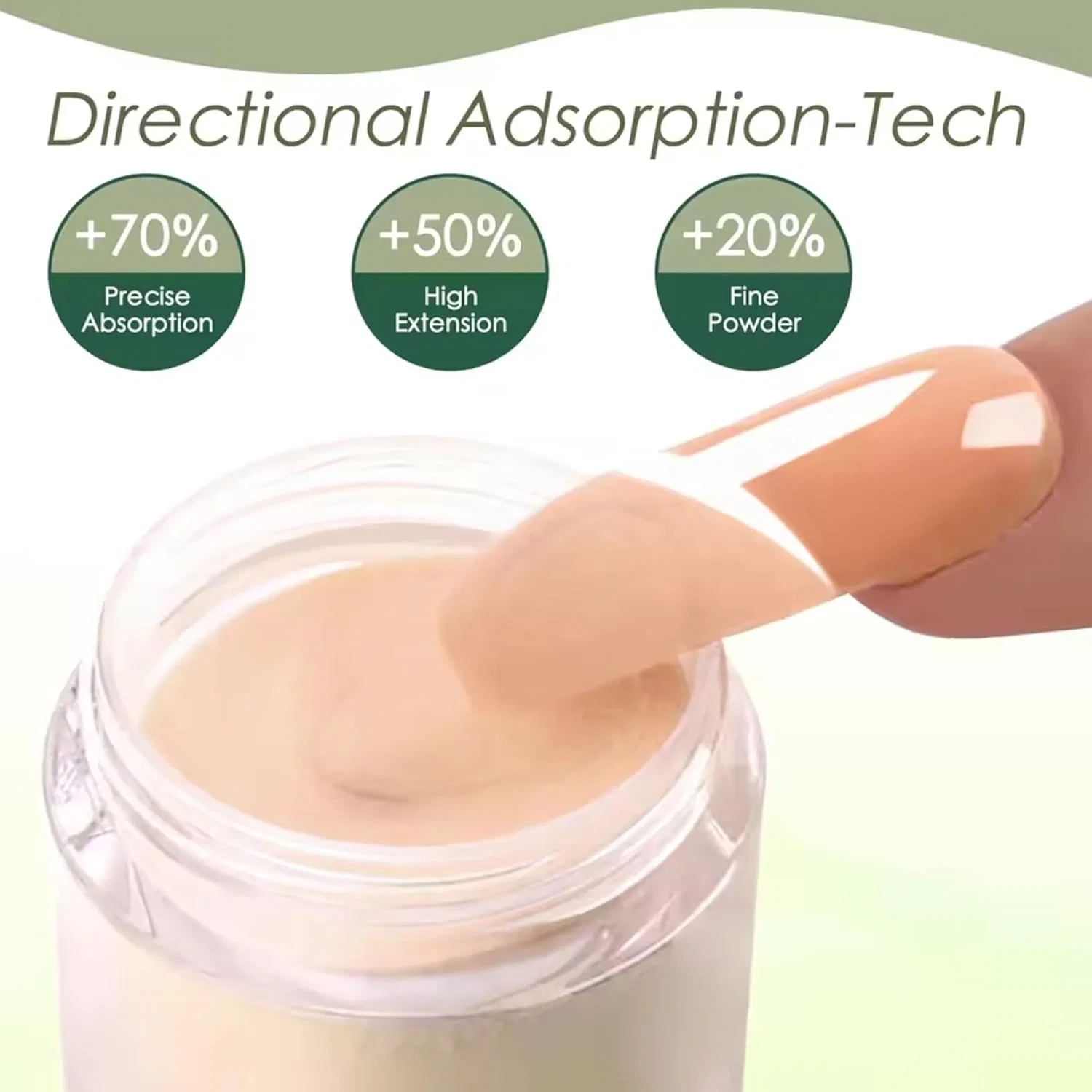 Набор пудры для ногтей Dipping Powder, 6 полупрозрачных оттенков Odoukey — фото 2