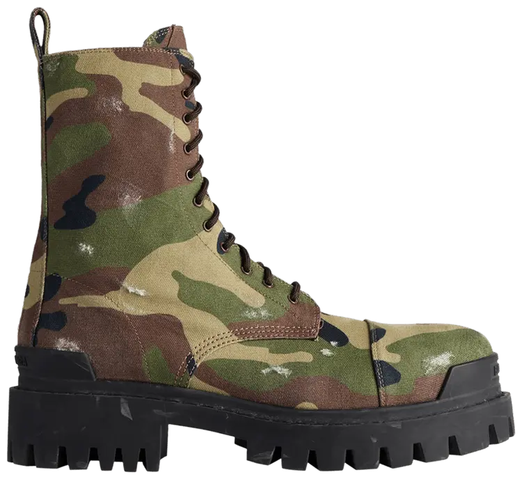 

Ботинки Balenciaga Strike 20mm Boot 'Dark Green Camo', зеленый