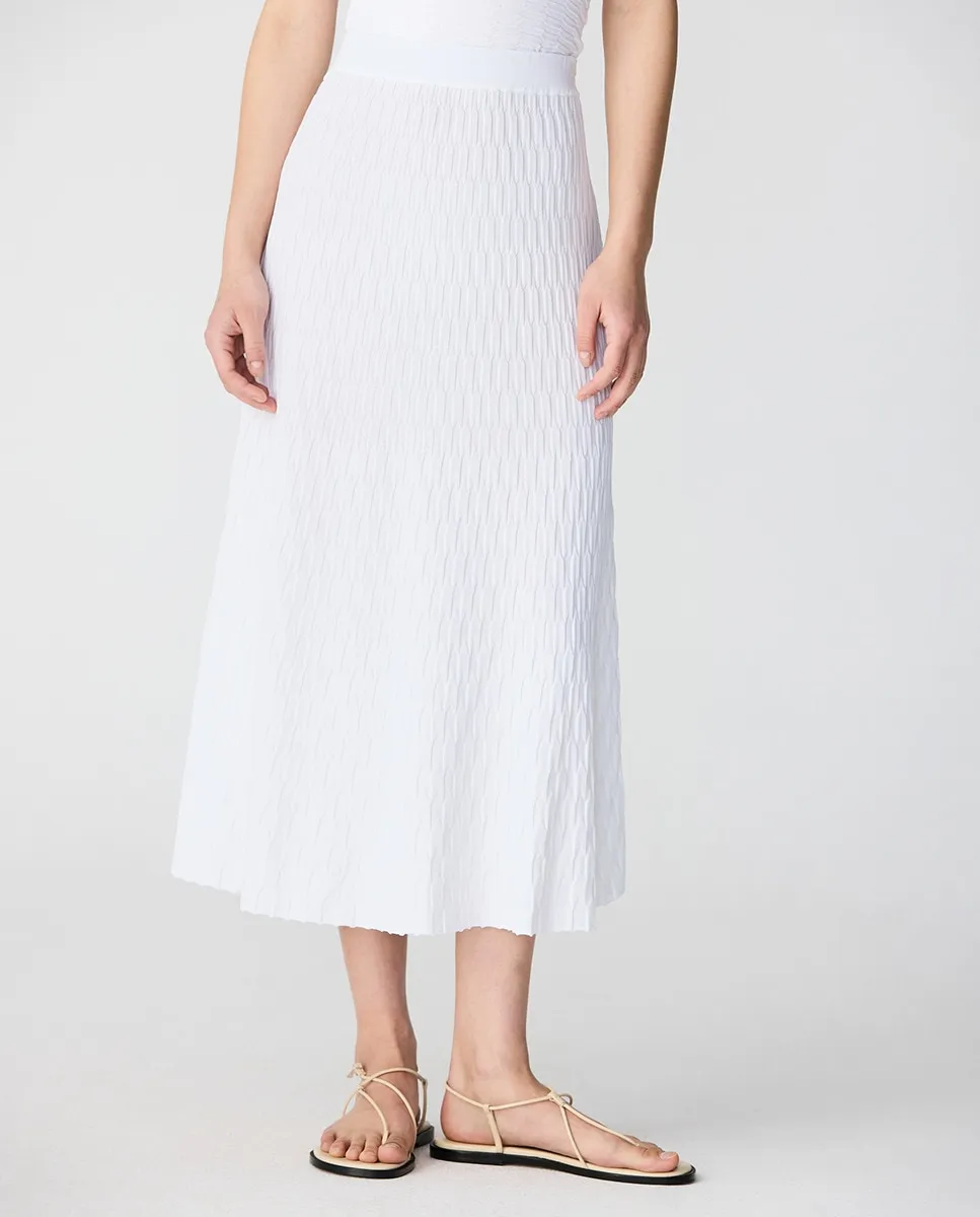 

Длинная фактурная юбка Escorpion, белый