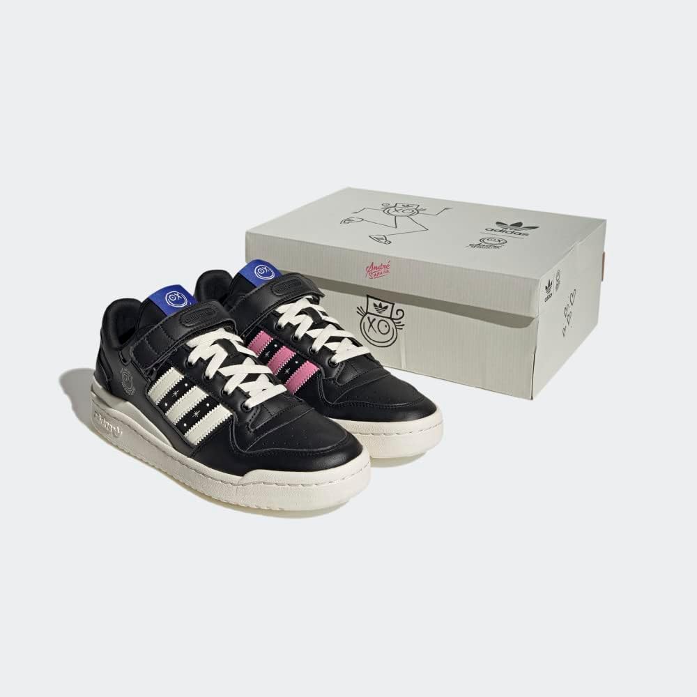 Мужские кроссовки Adidas Forum Low, черный/кремовый — фото 4