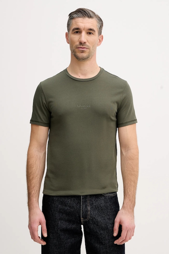 

Хлопковая футболка aidy Guess, зеленый