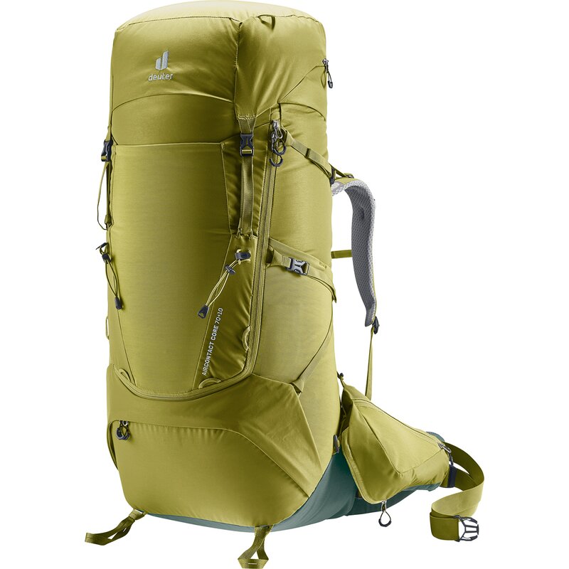 

Рюкзак aircontact core 70+10 Deuter, цвет cactus-ivy
