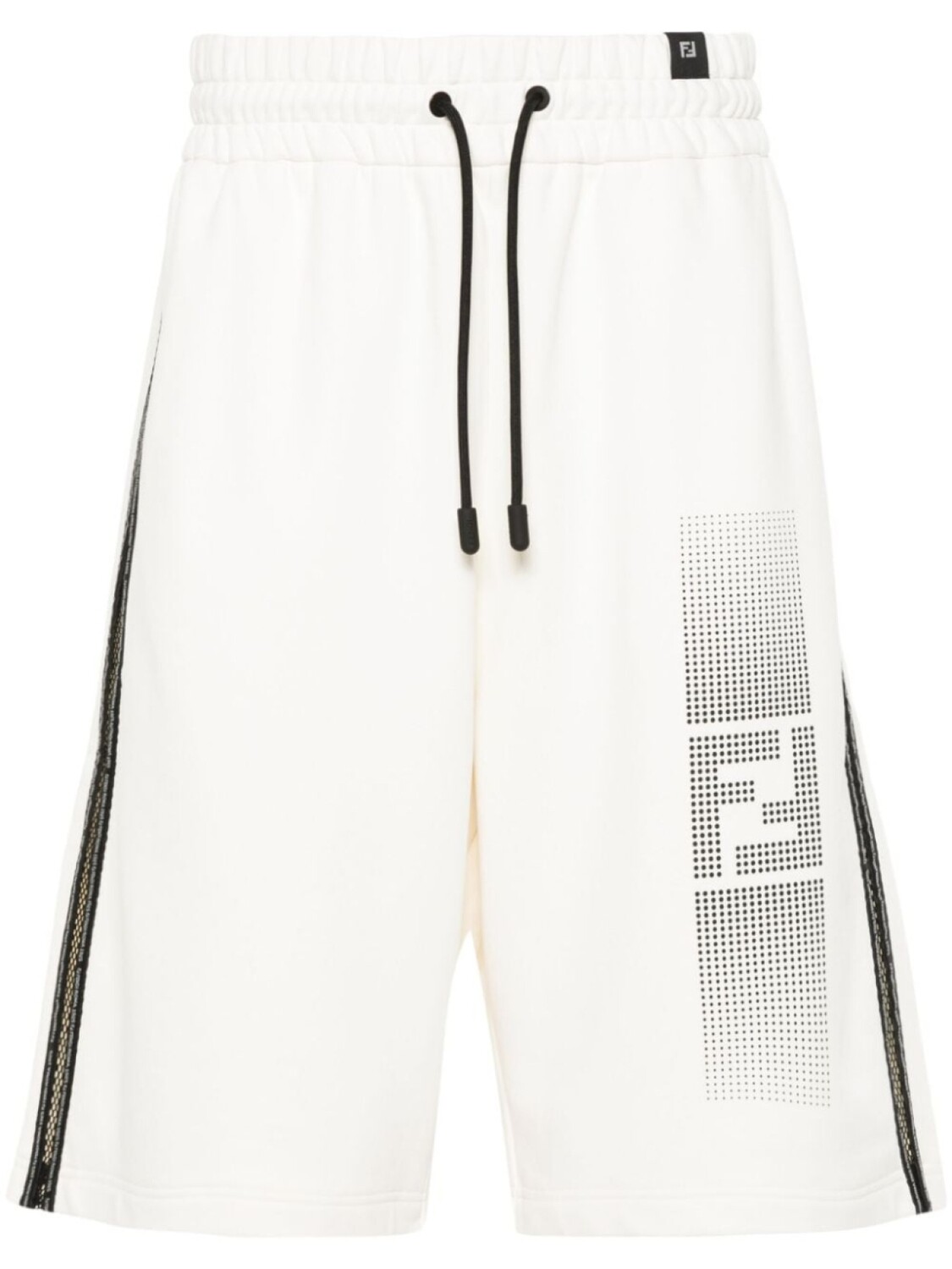 

FENDI спортивные шорты с лампасами, нейтральный цвет