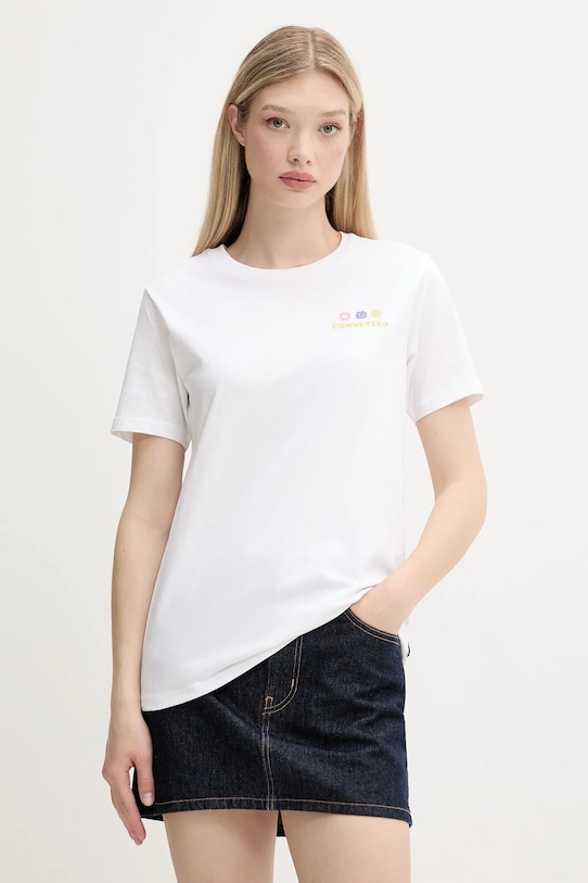 

Хлопковая футболка Converse, белый