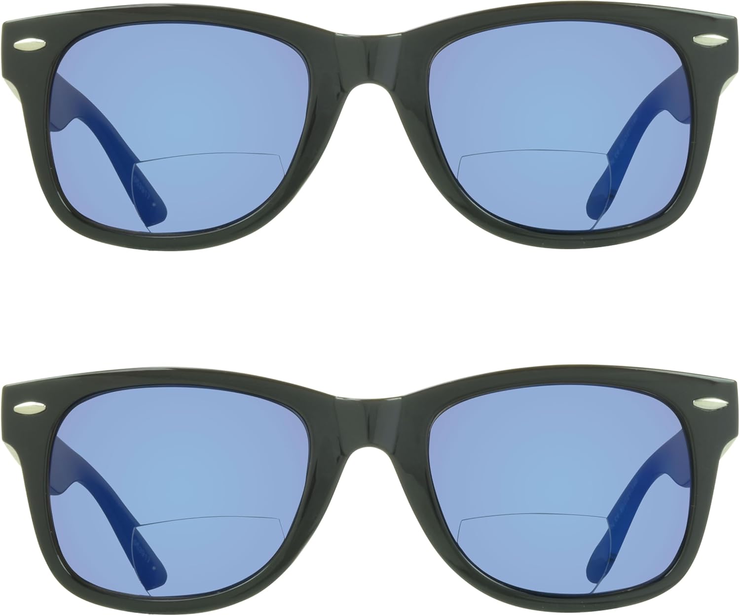 

Солнцезащитные очки-клипсы proSPORT BIFOCAL в роговой оправе с синими зеркальными линзами, для мужчин и женщин, для активного отдыха на природе, с диоптриями от +100 до +400, 2 Pairs of Glossy Black