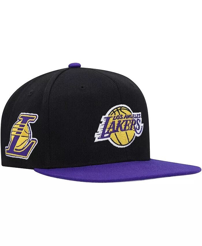 

Мужская черная, фиолетовая кепка Los Angeles Lakers Side Core 2.0 Snapback Mitchell & Ness, черный