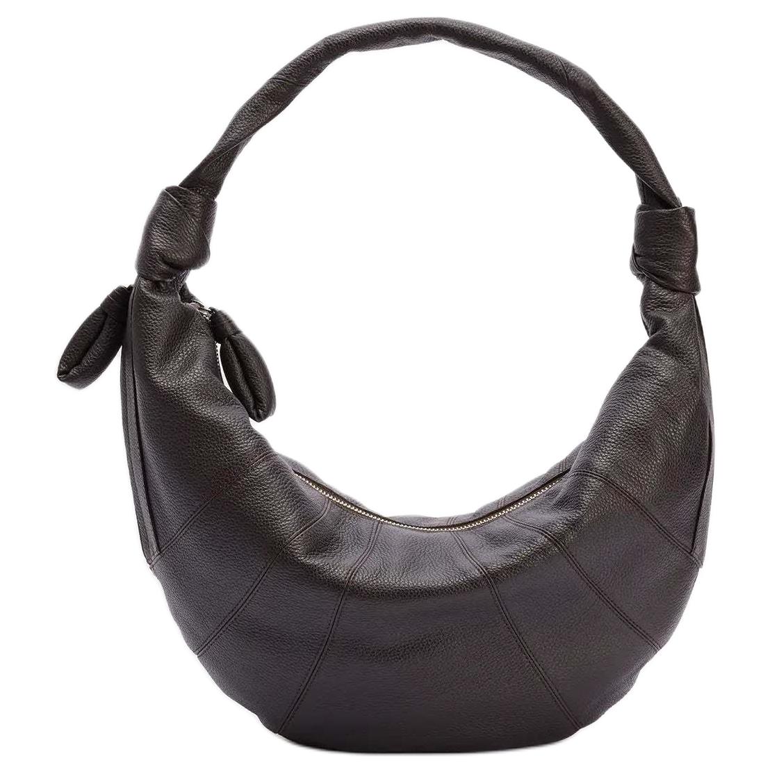 

Lemaire Кожаная сумка круассан из серии круассанов Сумка козьего рога Женская сумка через плечо цвет тёмный шоколад