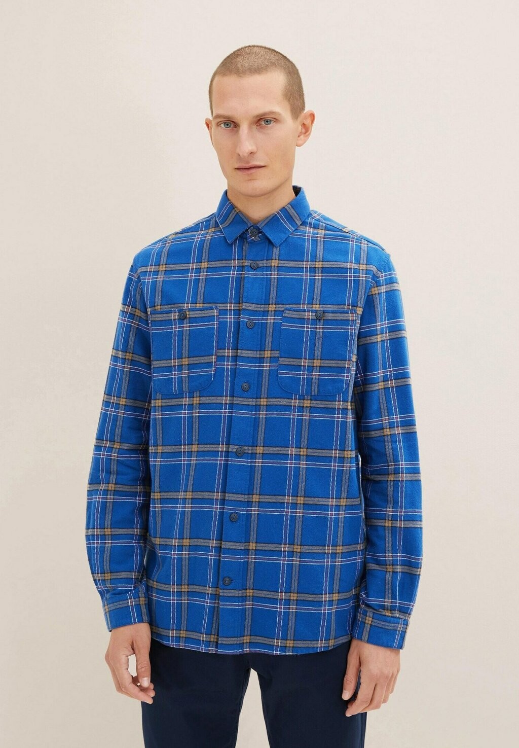 

Рубашка TOM TAILOR, цвет hockey blue colorful check