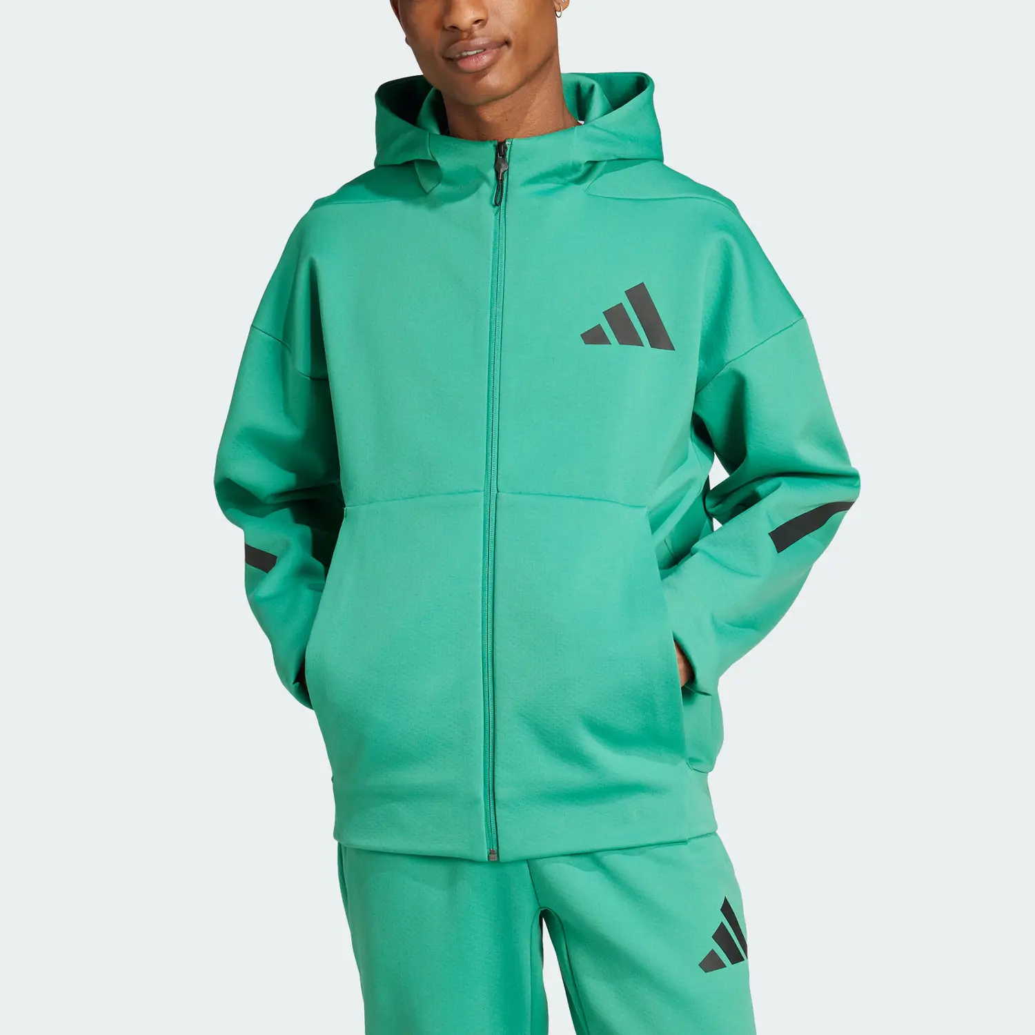 Мужская куртка True Healing Series, зеленый Adidas — фото 2