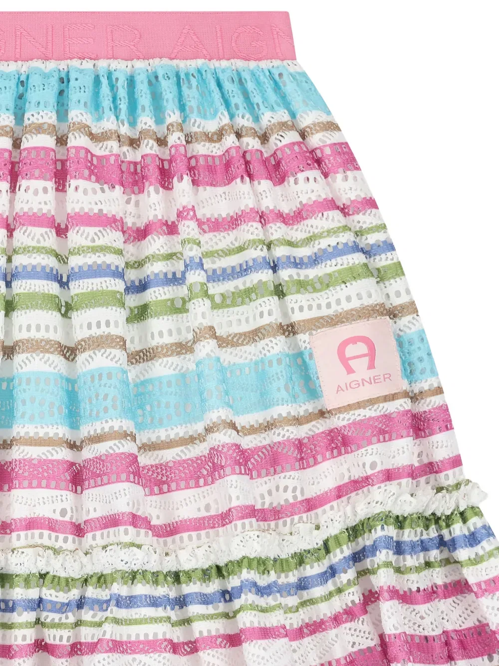 Полосатая юбка Aigner Kids, розовый — фото 2