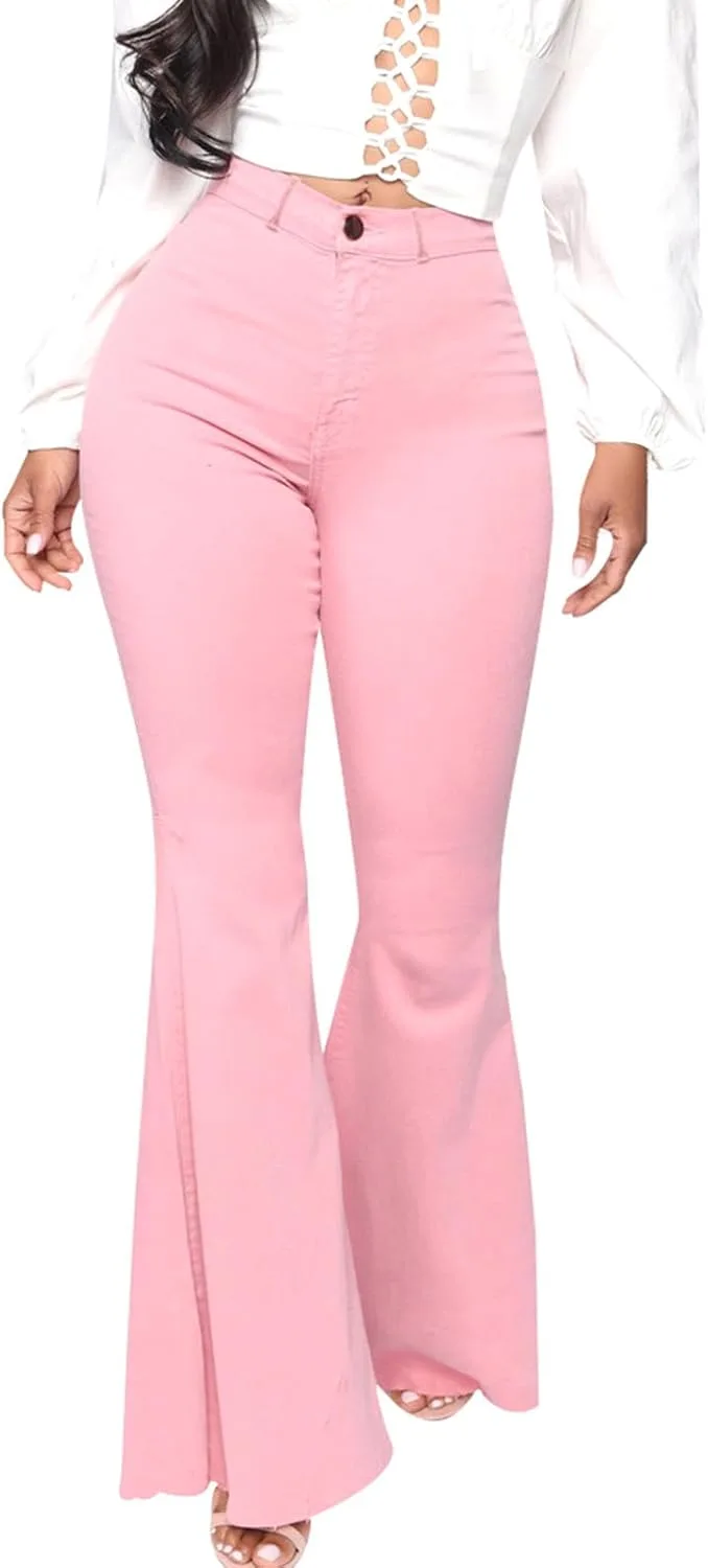 

Bell Bottom для женщин, Flare Jeans, High Waisted, Stretchy, Skinny HGps8w