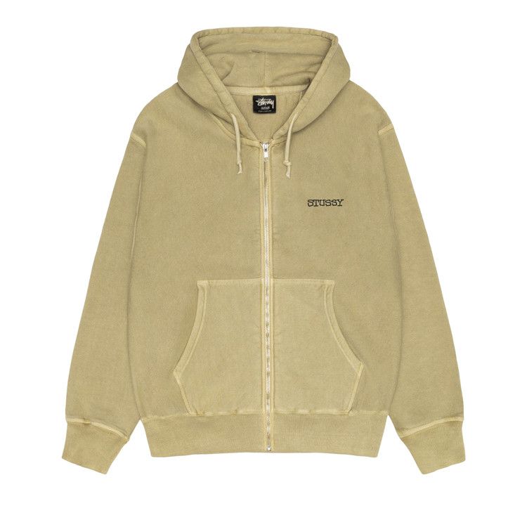 

Худи Stussy Jumbo Zip Hoodie Pigment Dyed, Elm