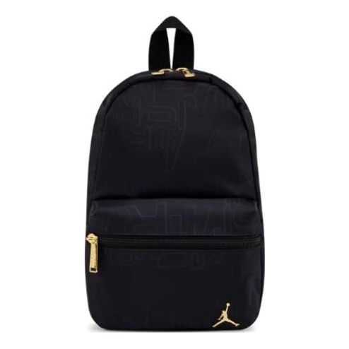 

Рюкзак Air Jordan Mini Backpack 'Black Gold', черный
