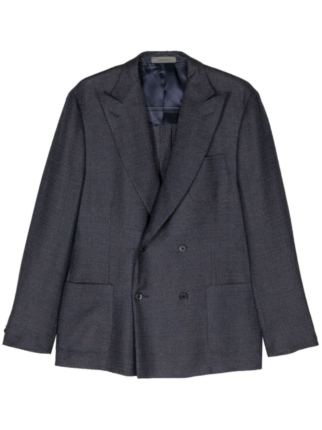 

Двубортный пиджак с заостренными лацканами Corneliani, синий
