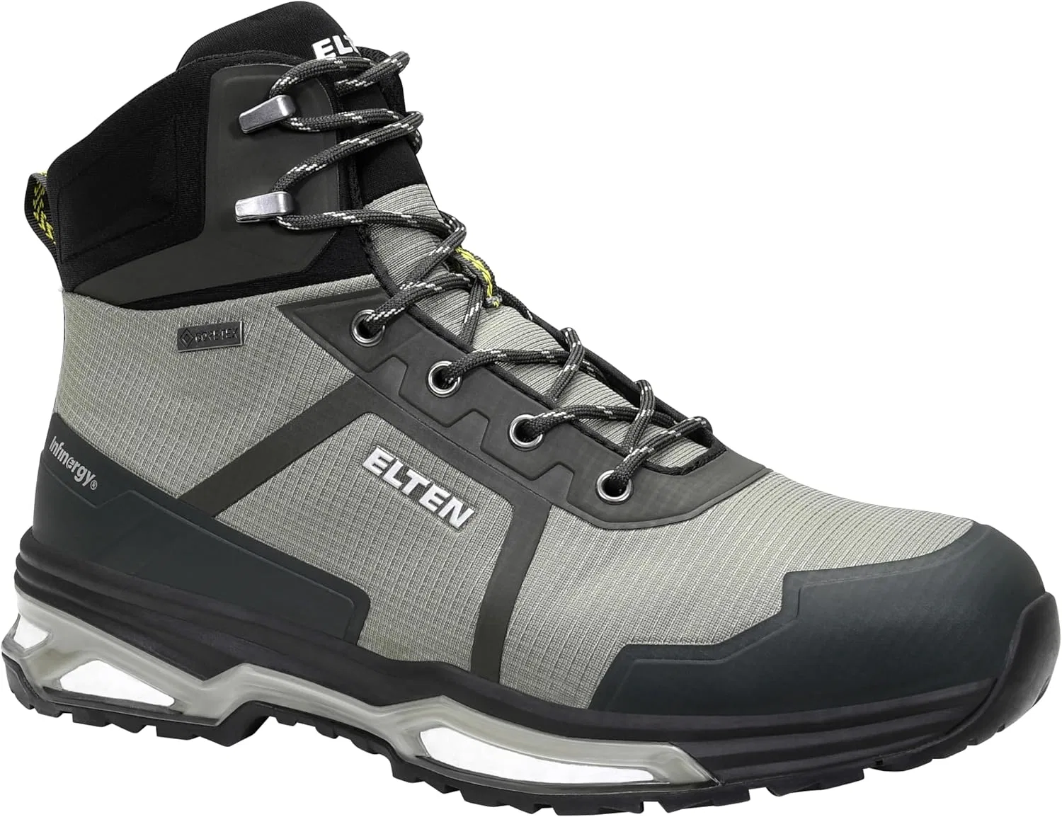 Защитная обувь ELTEN Bente XXE GTX Green Mid ESD S3, для мужчин и женщин, текстиль, стальной защитный носок, легкая, спортивная