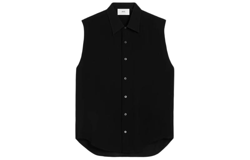 

Ами Париж безрукавная рубашка на пуговицах AMIPARIS, черный