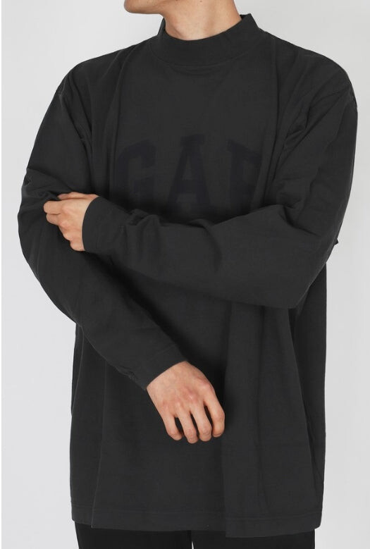 

Футболка engineered by balenciaga ss22 dove long sleeve tee 'black' Yeezy Gap, черный