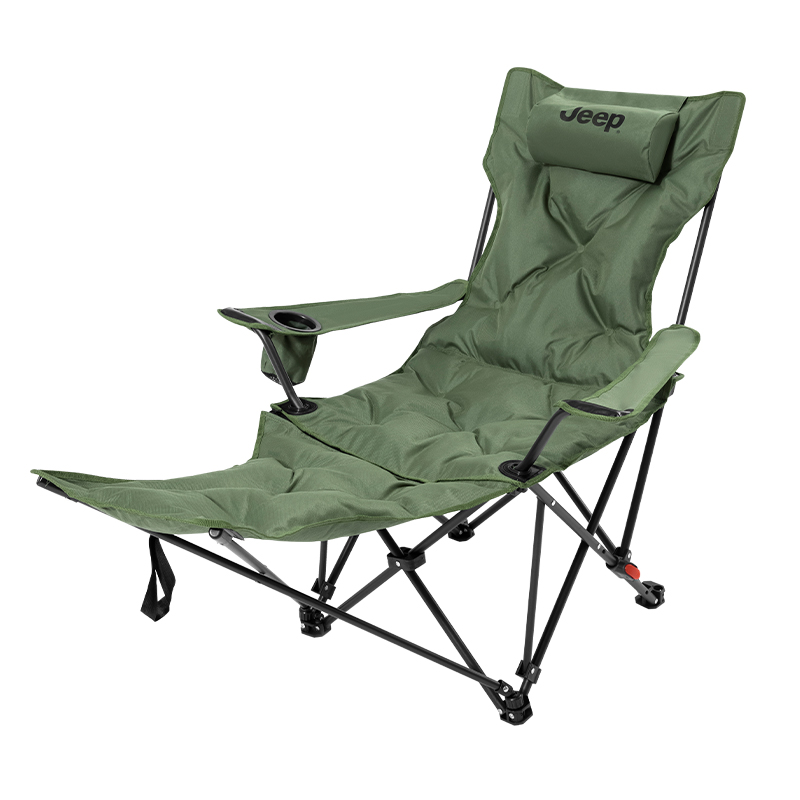 

Складной стул и табурет для улицы Jeep, padded adjustable-army зеленый