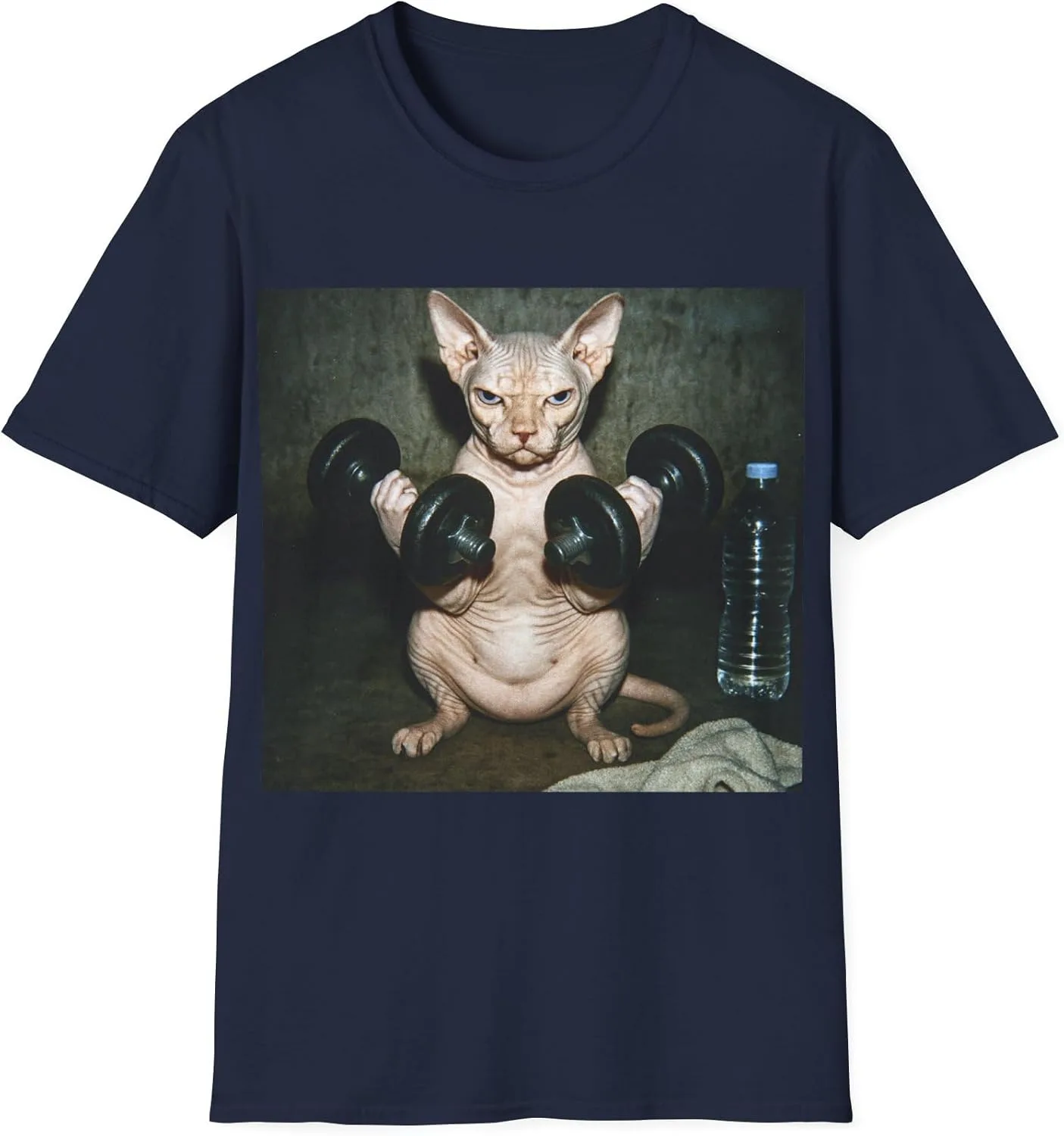 Футболка с принтом Sphynx Cat для любителей спортзала