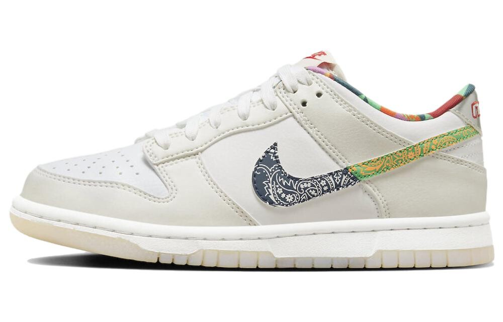 Кроссовки Nike Dunk Low White Multi-Color Paisley GS