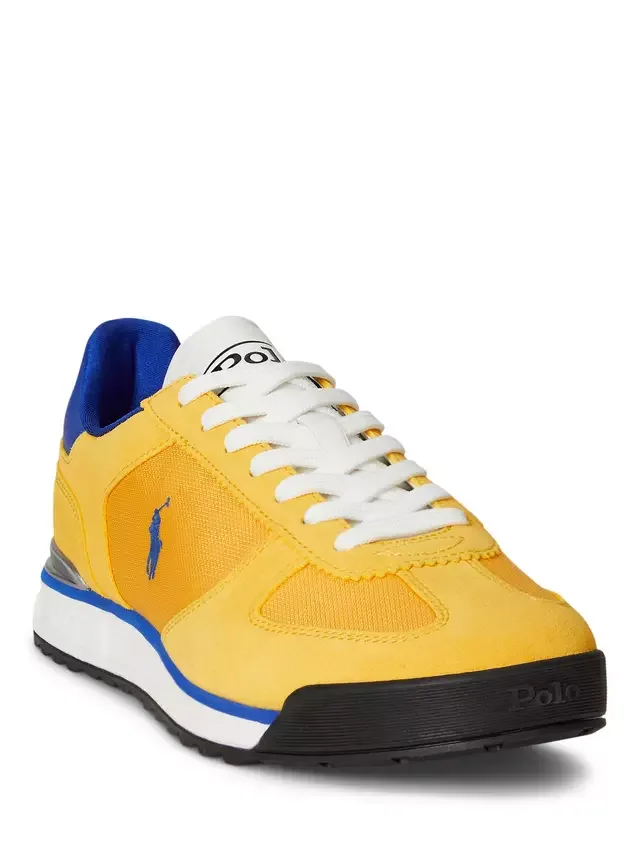 Кроссовки Polo Varick на шнуровке Ralph Lauren, Gold Royal Blue — фото 2