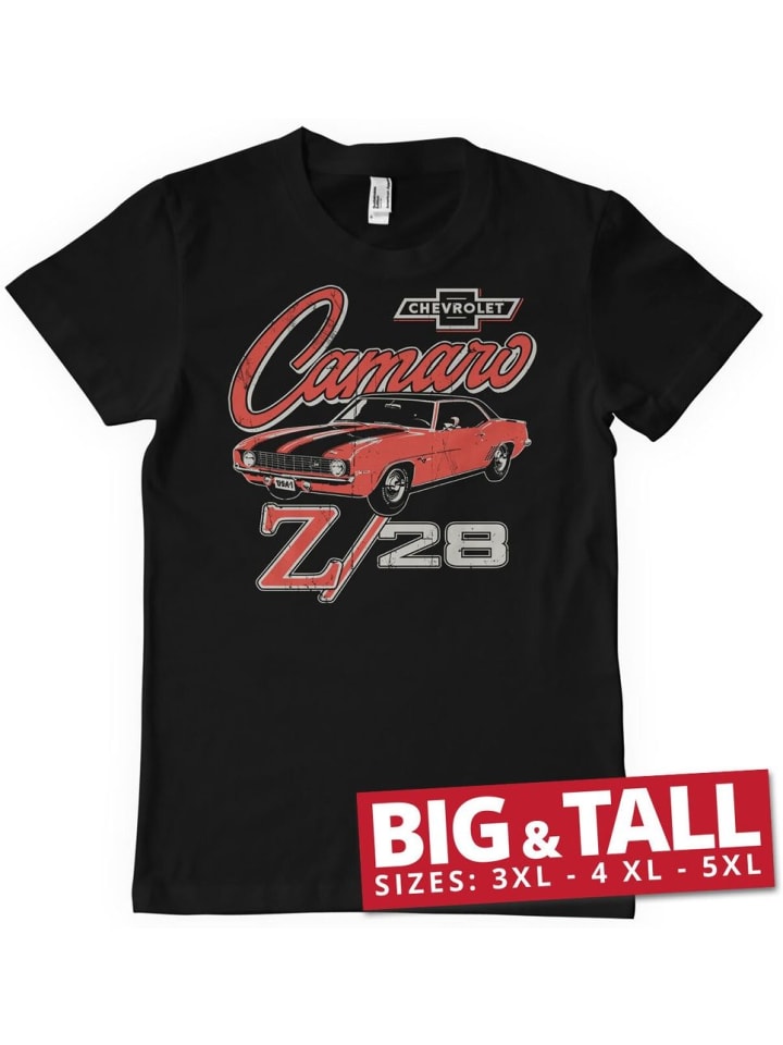 

Футболка Chevrolet Z/28 черного цвета Camaro, Черный, Футболка Chevrolet Z/28 черного цвета Camaro