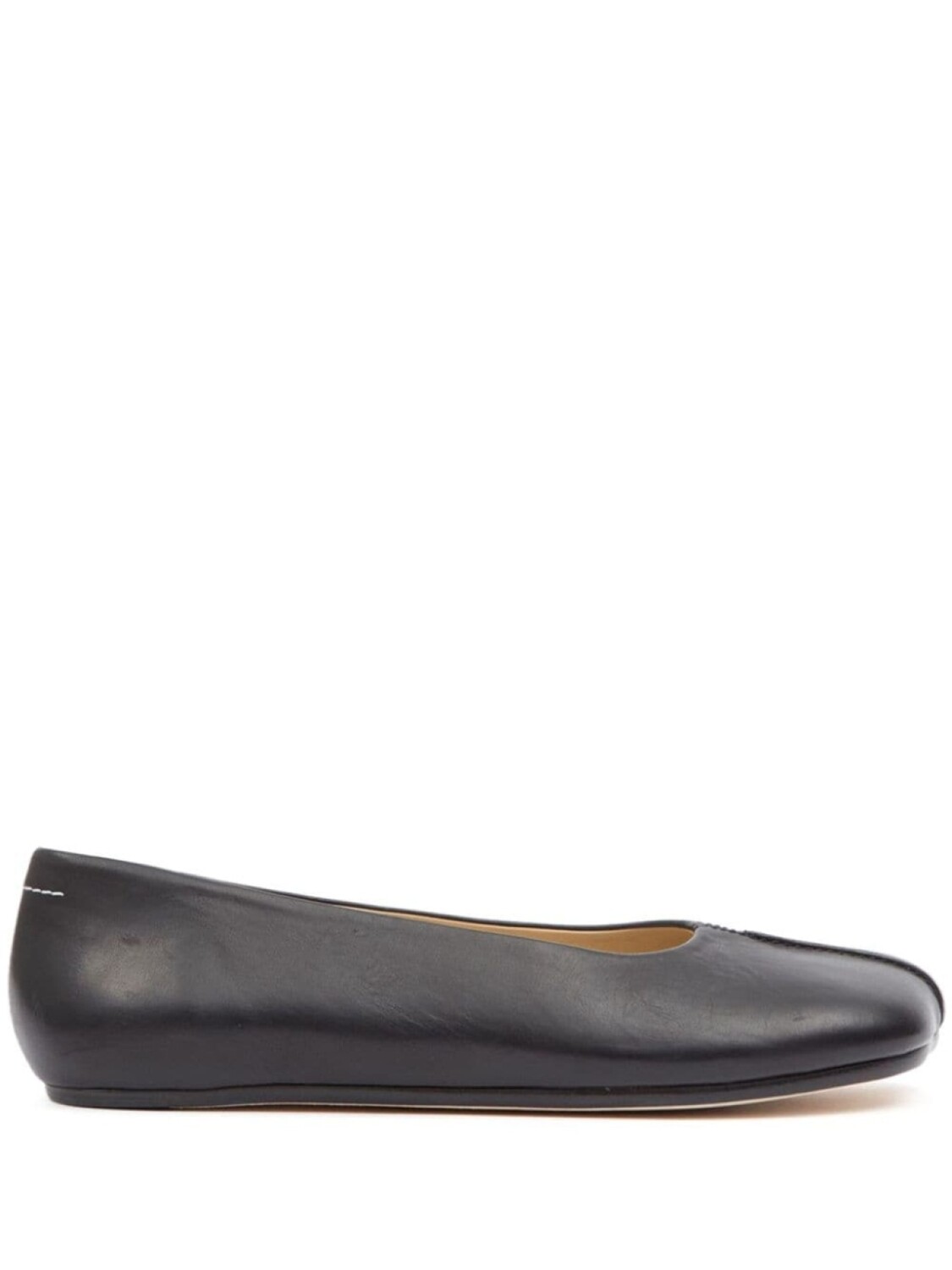 MM6 Maison Margiela балетки из кожи с вышивкой, черный