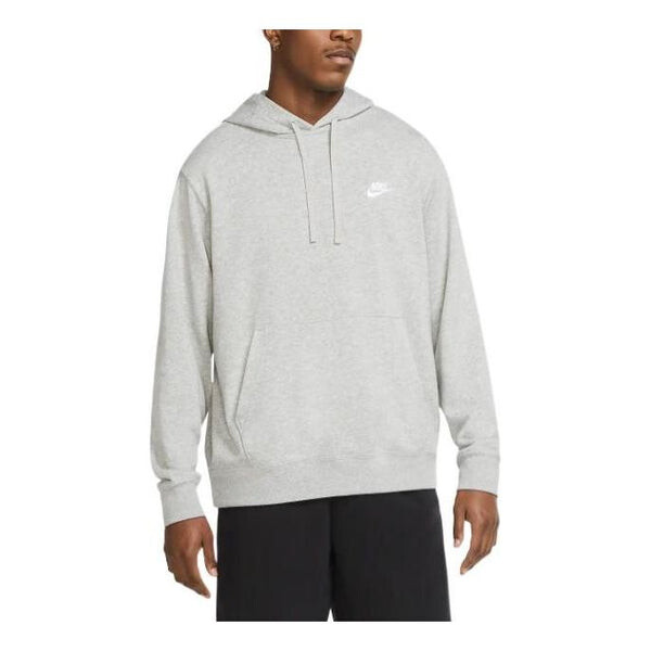 

Толстовка Men's Nike Solid Color Logo Printing Hooded Long Sleeves Gray, серый