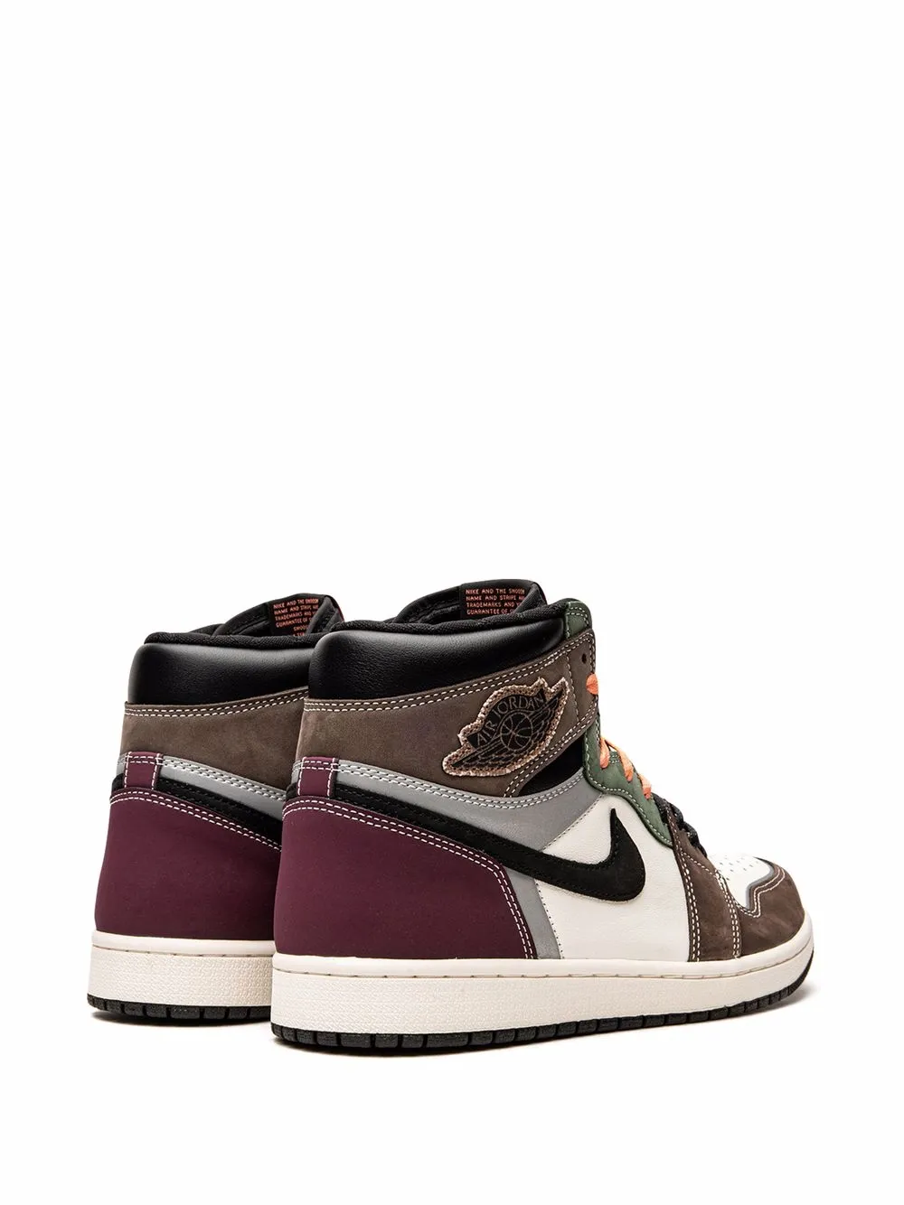 Кроссовки Air  1 High OG Hand Crafted Jordan, коричневый — фото 3