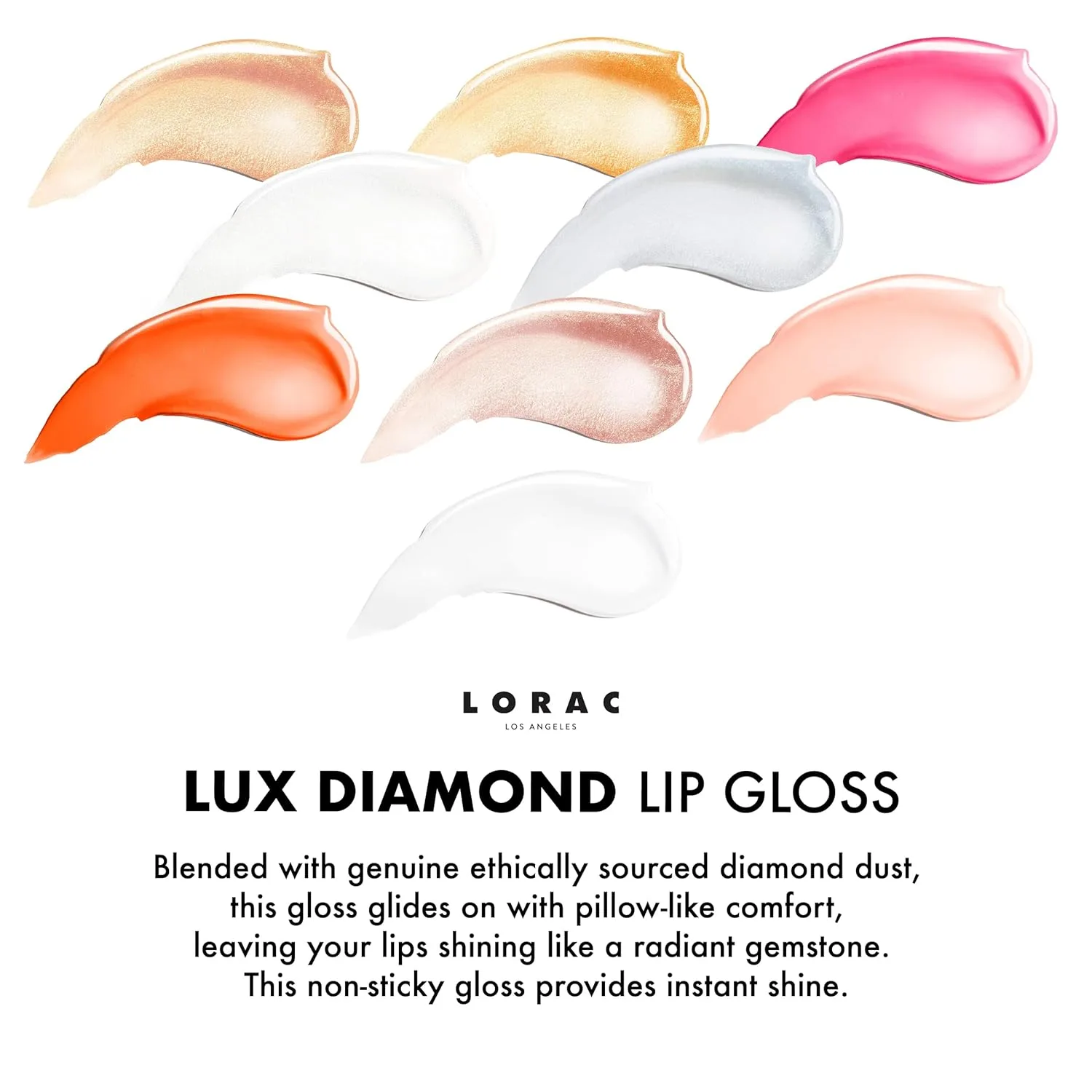 Блеск для губ LORAC LUX Diamond, многомерный блеск, нелипкий, стойкий., Heatwave — фото 3