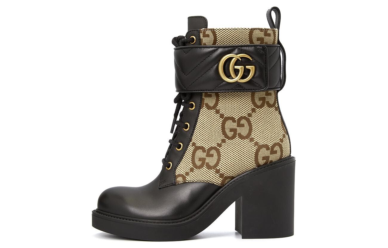 Ботильоны женские Gucci, черный / бежевый