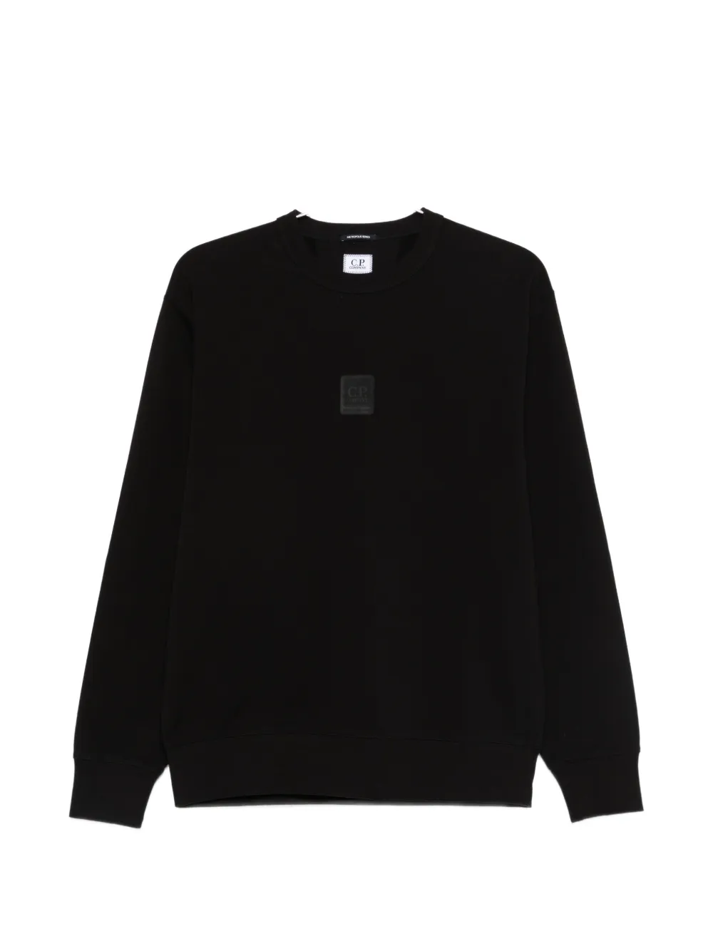

Свитшот с круглым вырезом C.P. Company, черный