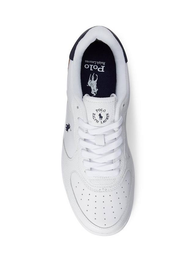Кожаные кроссовки ralph lauren masters court Ralph Lauren, цвет White/Navy — фото 2