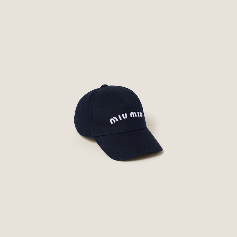 

Хлопковая бейсболка Miu Miu, синий