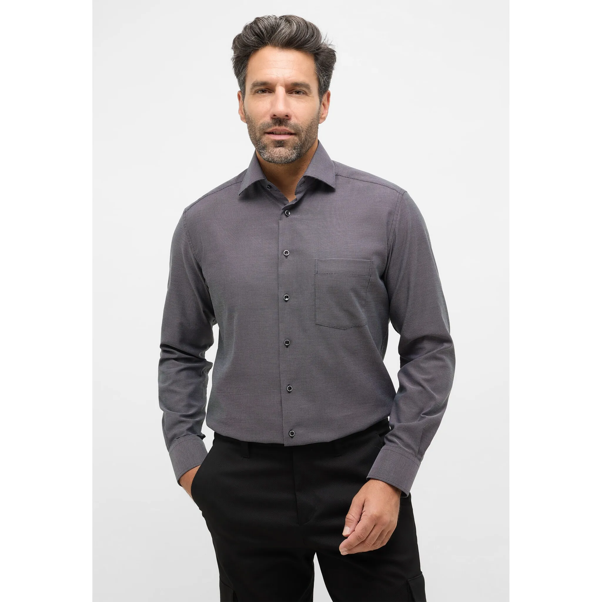 

Рубашка Eterna с длинными рукавами "MODERN FIT", цвет Graphit