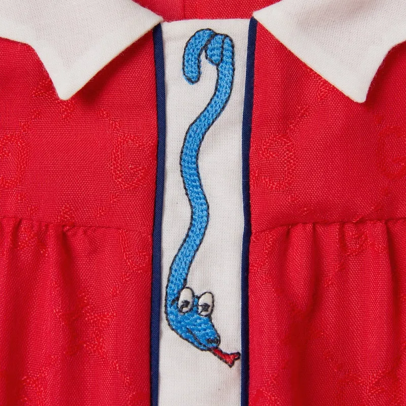 Платье детское красное GUCCI — фото 4
