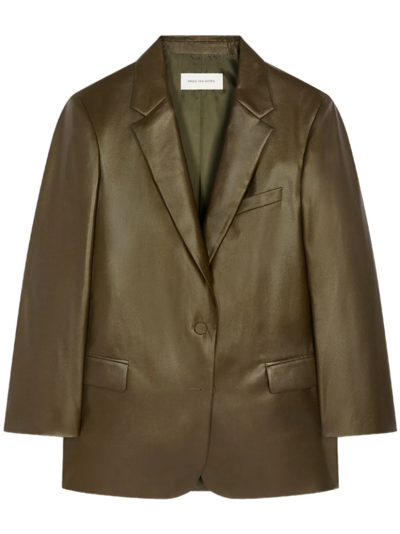 

DRIES VAN NOTEN однобортный пиджак, зеленый