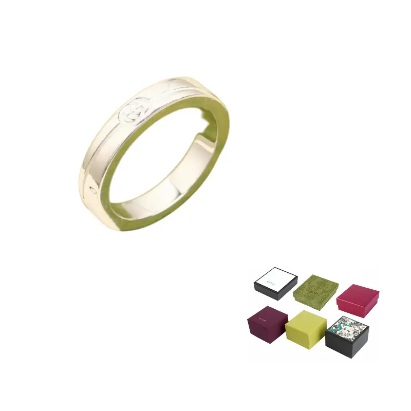 

Диагональное переплетение тонкое кольцо G GUCCI