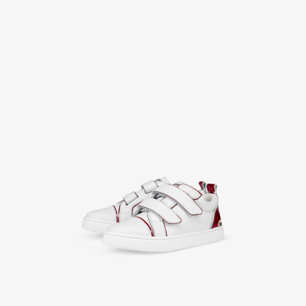 Кожаные низкие кроссовки Funnyto с контрастной отделкой, 4–9 лет Christian Louboutin, цвет bianco — фото 3