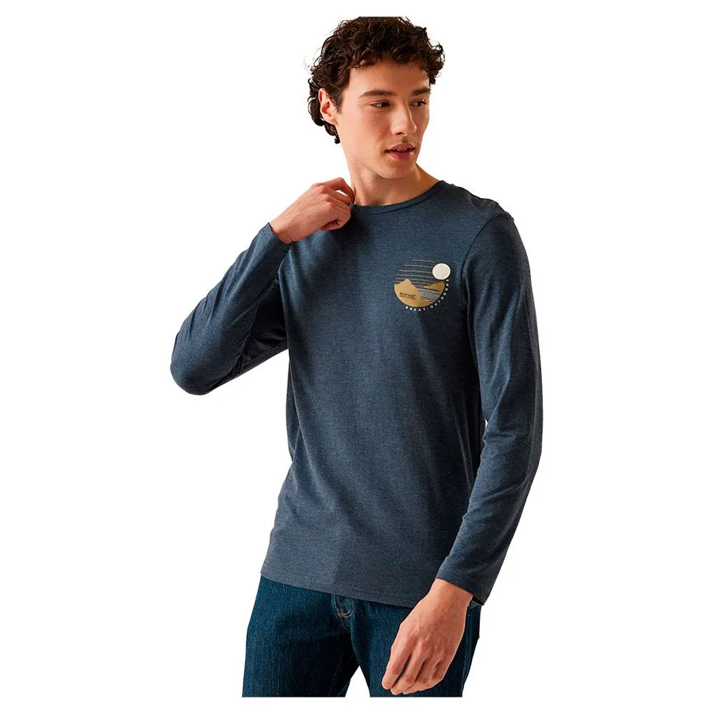 

Футболка Regatta Maylow long sleeve, серый