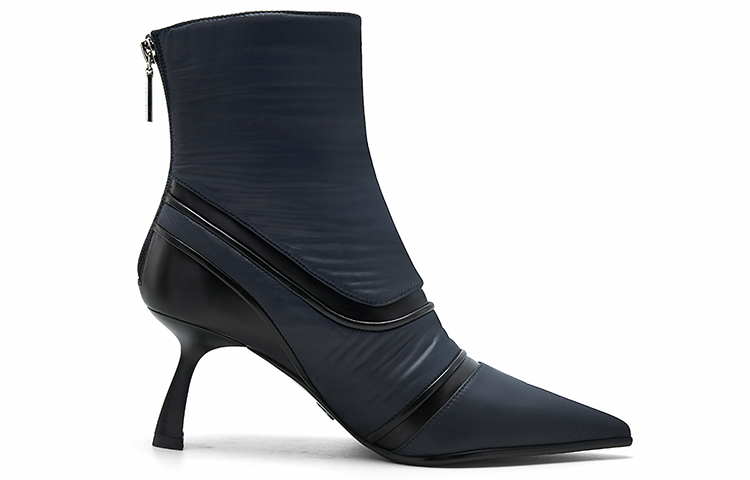 NINE WEST Женские черные ботинки на каблуке 7,5 см, цвет Black — фото 4