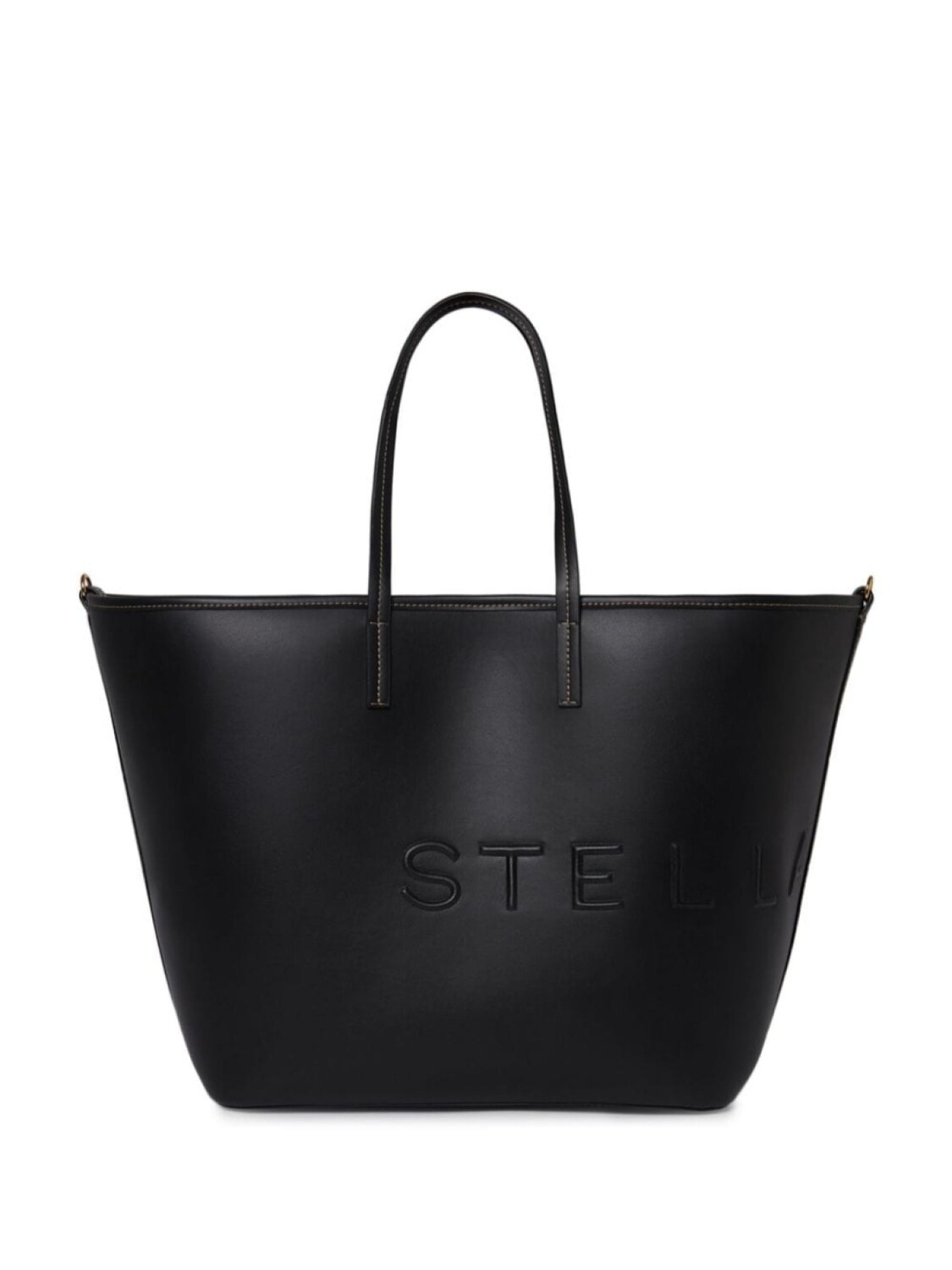 

Stella McCartney сумка-тоут с тисненым логотипом, черный