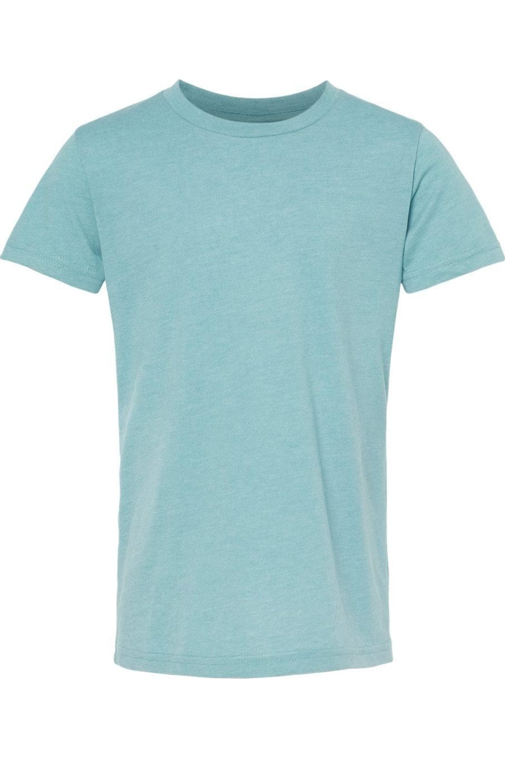 

Футболка молодежная BELLA + CANVAS CVC Jersey, цвет heather blue lagoon
