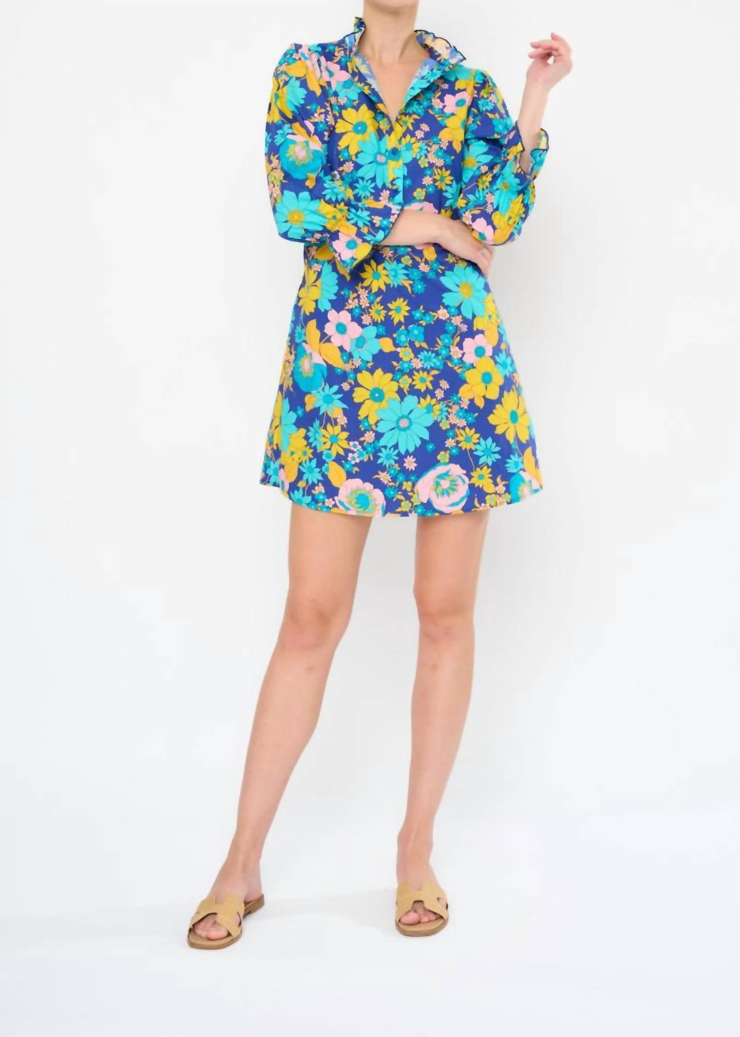 

Платье Adelina в вишнево-синем цвете Flora Bea