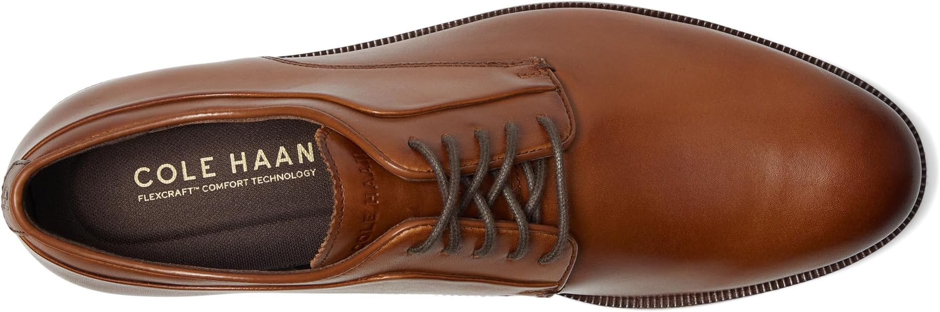 Оксфорды Cole Haan Dean Grand Plain Toe Oxfords, цвет British Tan/Black/Dark Natural — фото 2