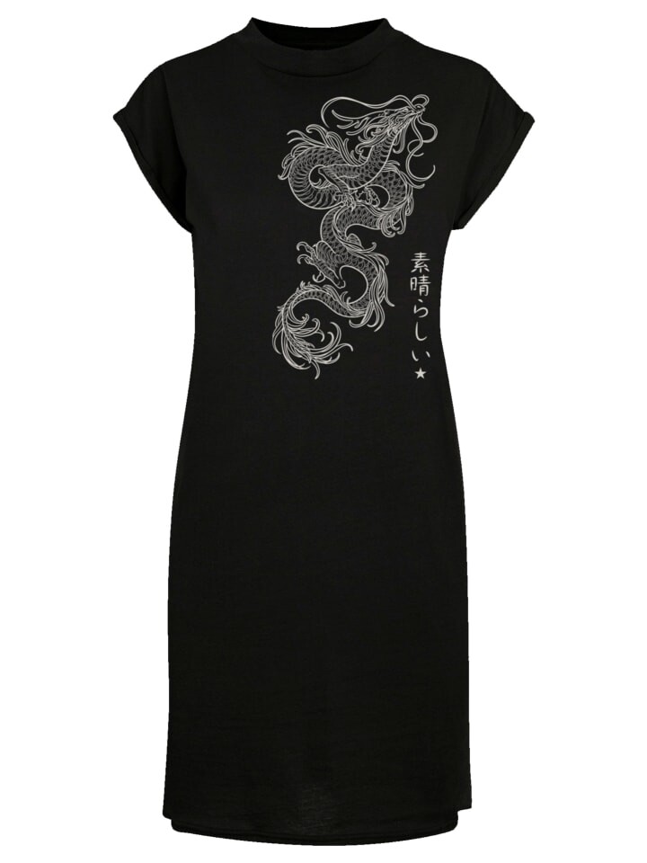 

Короткое платье F4NT4STIC Short Sleeve Dress Drachen, черный